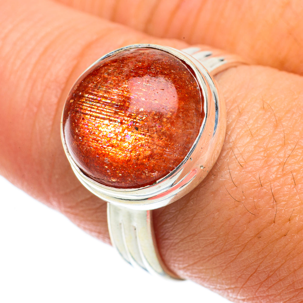 Sunstone Rings handcrafted by Ana Silver Co - RING64037