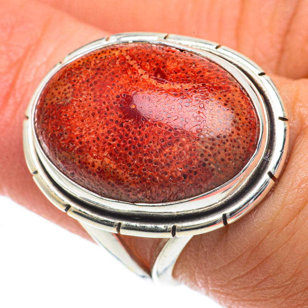 Sponge Coral Rings handcrafted by Ana Silver Co - RING64038