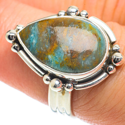 Peruvian Opal Rings handcrafted by Ana Silver Co - RING64044