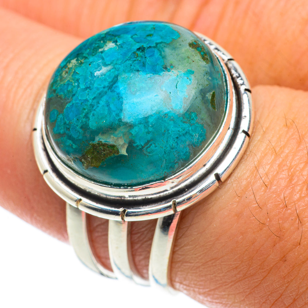 Chrysocolla Rings handcrafted by Ana Silver Co - RING64045