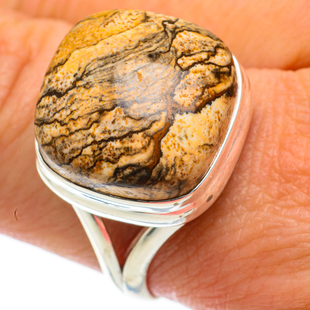 Picture Jasper Rings handcrafted by Ana Silver Co - RING64047