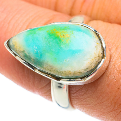 Peruvian Opal Rings handcrafted by Ana Silver Co - RING64055
