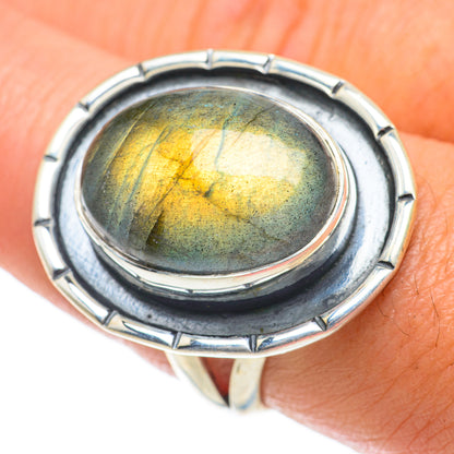 Labradorite Rings handcrafted by Ana Silver Co - RING64058