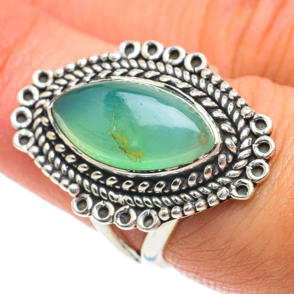 Green Fluorite Rings handcrafted by Ana Silver Co - RING64062