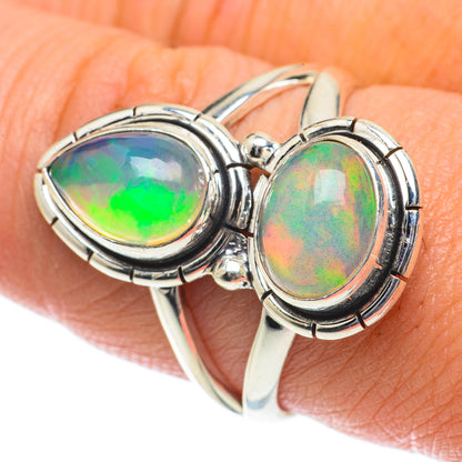 Ethiopian Opal Rings handcrafted by Ana Silver Co - RING64065