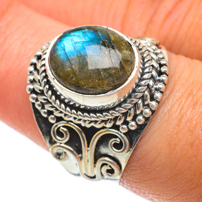 Labradorite Rings handcrafted by Ana Silver Co - RING64067