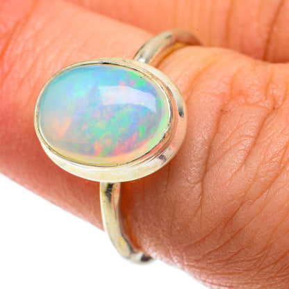 Ethiopian Opal Rings handcrafted by Ana Silver Co - RING64070