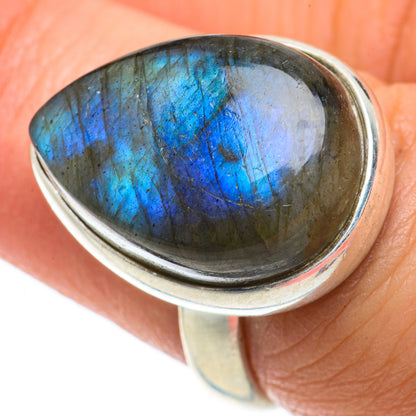 Labradorite Rings handcrafted by Ana Silver Co - RING64072
