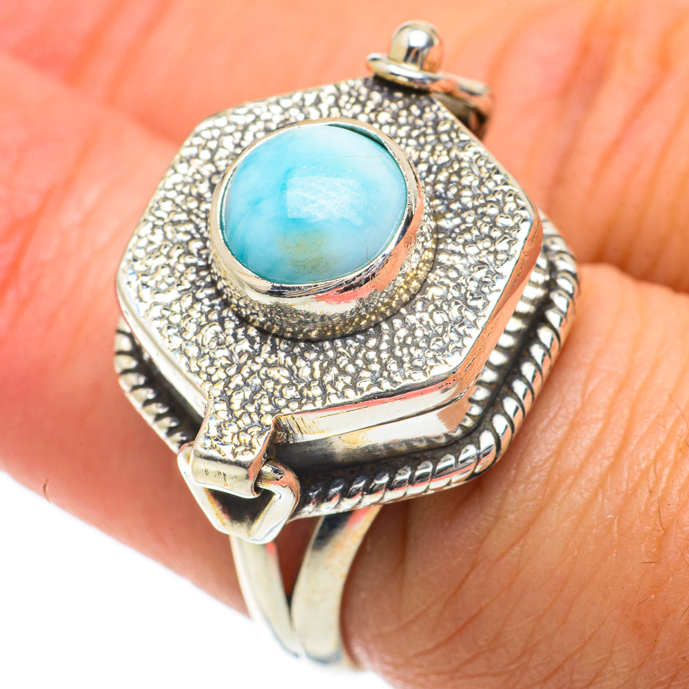 Larimar Rings handcrafted by Ana Silver Co - RING64073