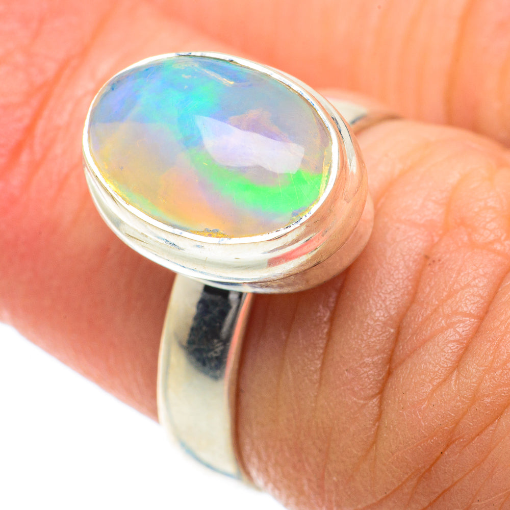 Ethiopian Opal Rings handcrafted by Ana Silver Co - RING64077