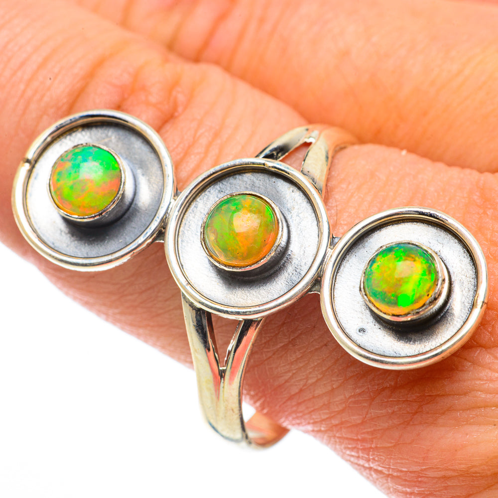 Ethiopian Opal Rings handcrafted by Ana Silver Co - RING64079