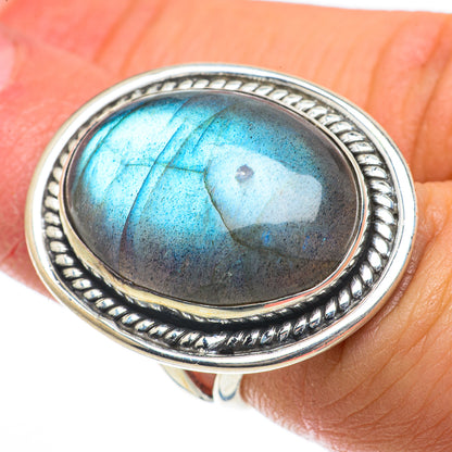 Labradorite Rings handcrafted by Ana Silver Co - RING64084