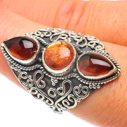 Sunstone Rings handcrafted by Ana Silver Co - RING64091