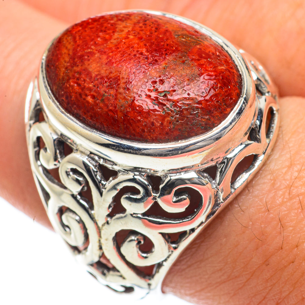 Sponge Coral Rings handcrafted by Ana Silver Co - RING64092