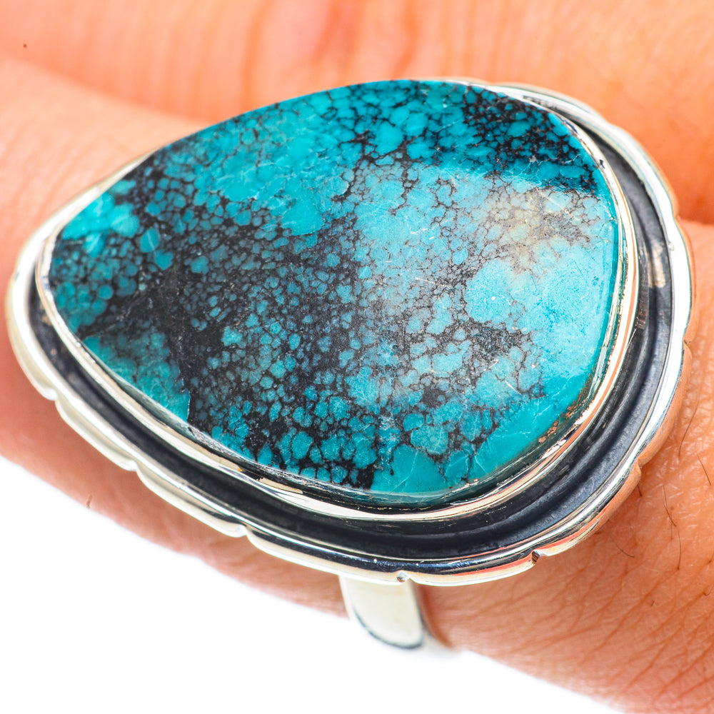 Tibetan Turquoise Rings handcrafted by Ana Silver Co - RING64107