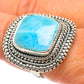 Larimar Rings handcrafted by Ana Silver Co - RING64110