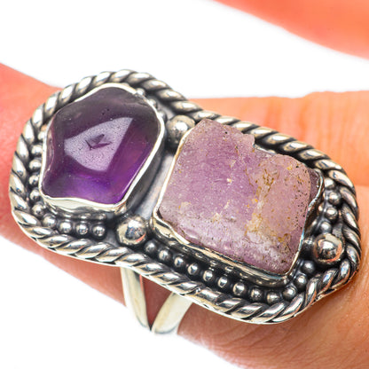 Rose Quartz Rings handcrafted by Ana Silver Co - RING64124