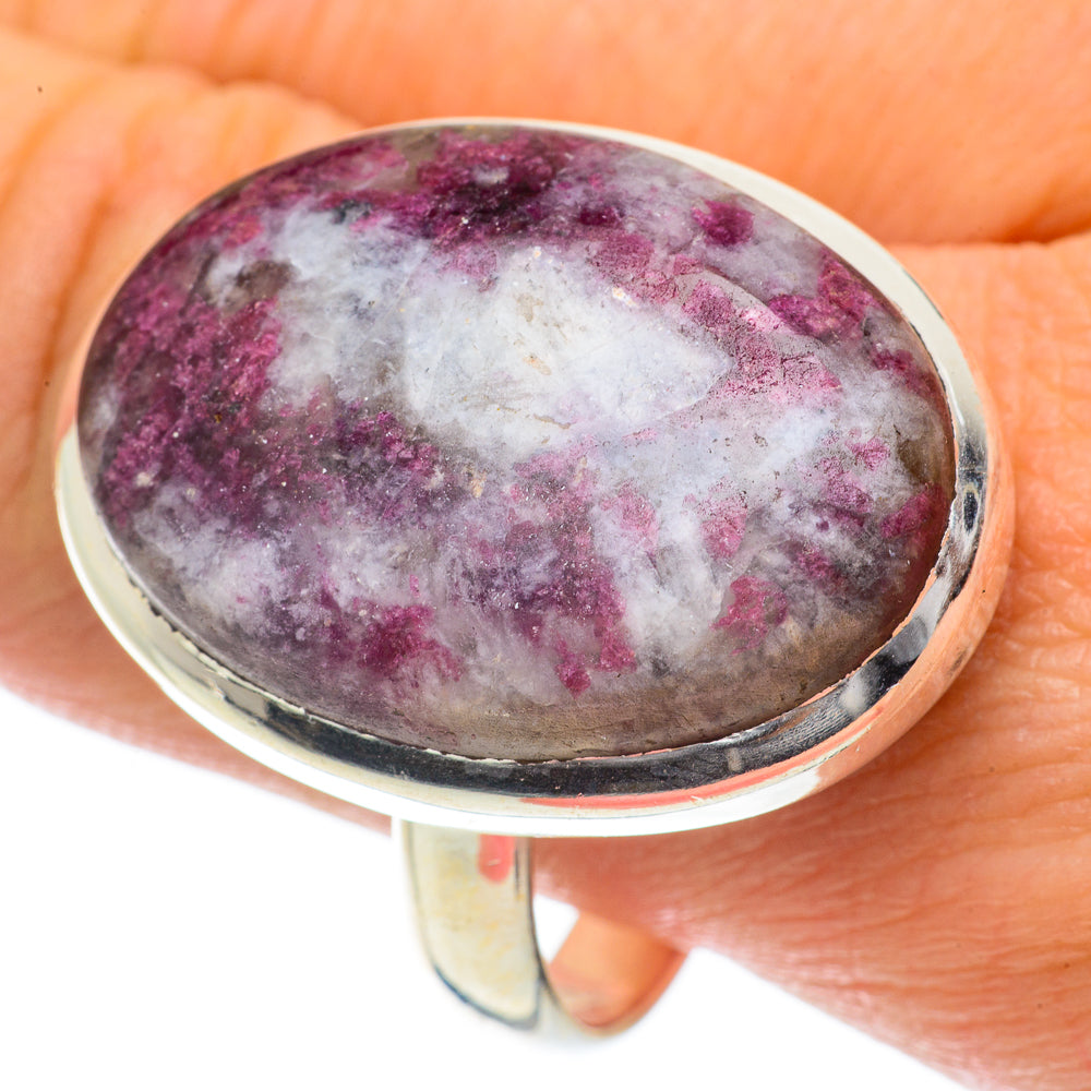 Russian Eudialyte Rings handcrafted by Ana Silver Co - RING64125