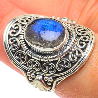 Labradorite Rings handcrafted by Ana Silver Co - RING64134