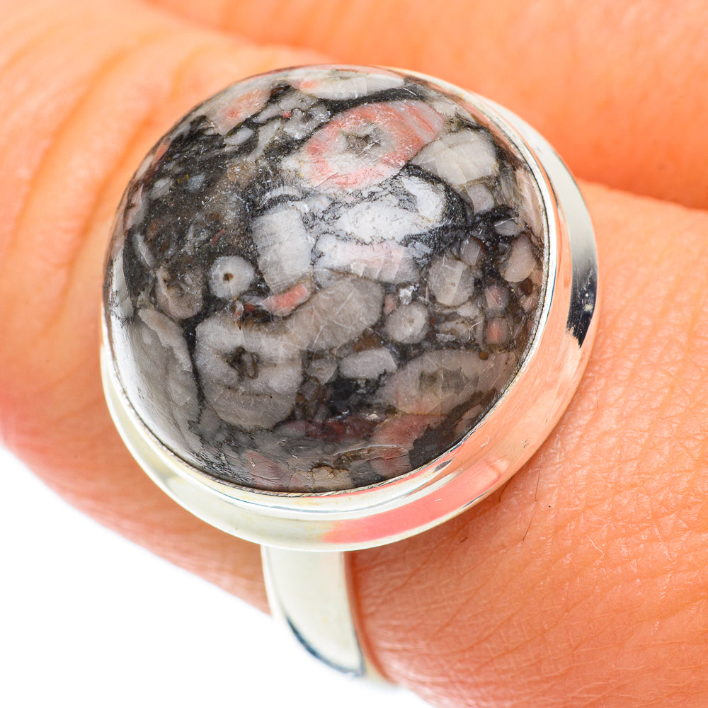 Crinoid Fossil Rings handcrafted by Ana Silver Co - RING64138