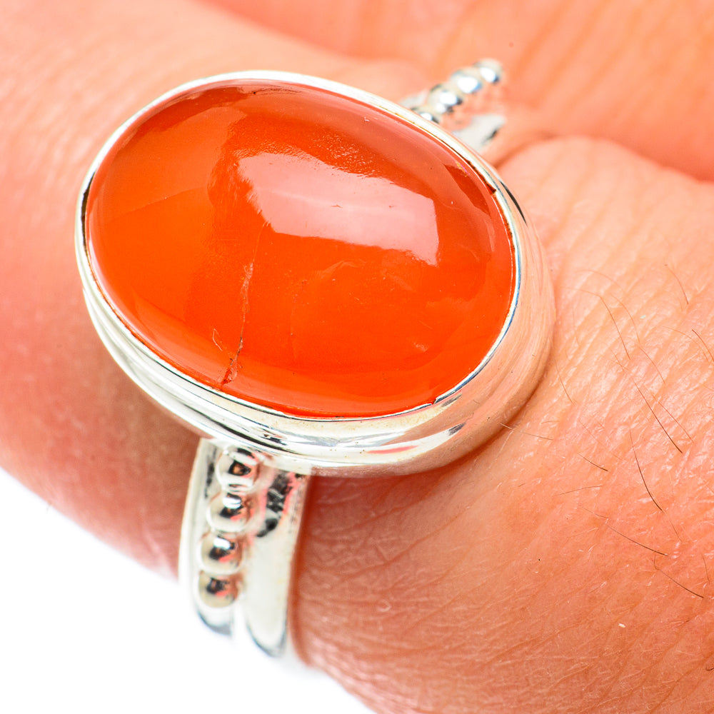Carnelian Rings handcrafted by Ana Silver Co - RING64140