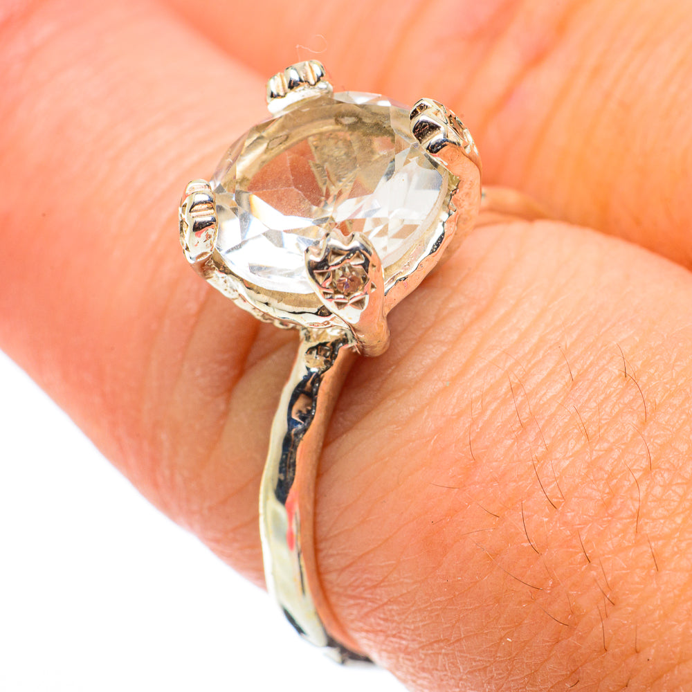 White Quartz Rings handcrafted by Ana Silver Co - RING64151