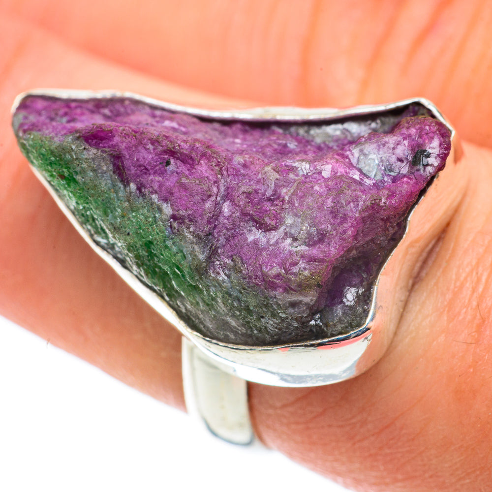 Ruby Zoisite Rings handcrafted by Ana Silver Co - RING64153