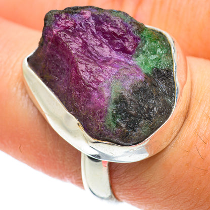 Ruby Zoisite Rings handcrafted by Ana Silver Co - RING64154