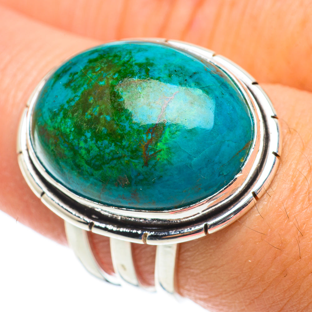 Chrysocolla Rings handcrafted by Ana Silver Co - RING64160