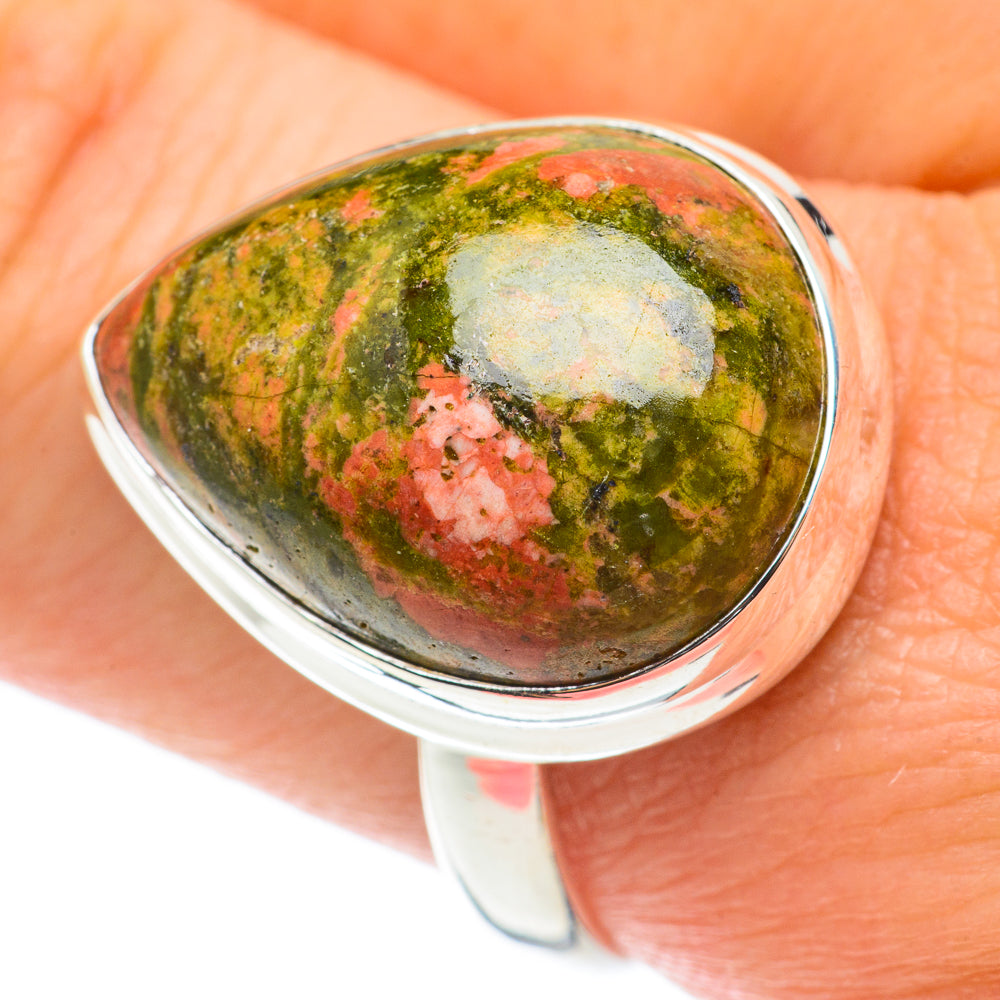 Unakite Rings handcrafted by Ana Silver Co - RING64163