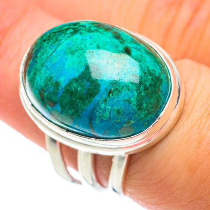 Chrysocolla Rings handcrafted by Ana Silver Co - RING64164