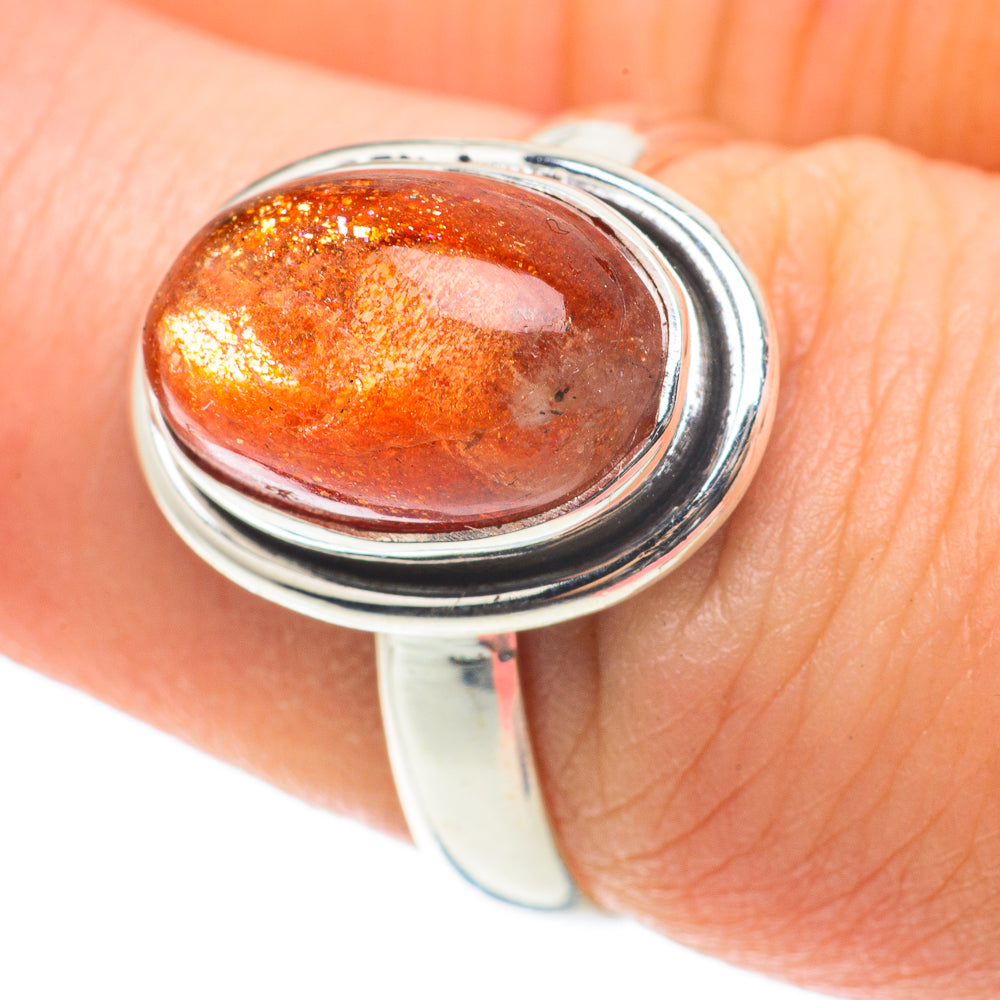 Sunstone Rings handcrafted by Ana Silver Co - RING64167