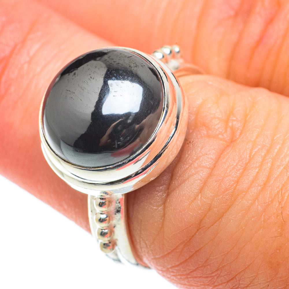 Hematite Rings handcrafted by Ana Silver Co - RING64184