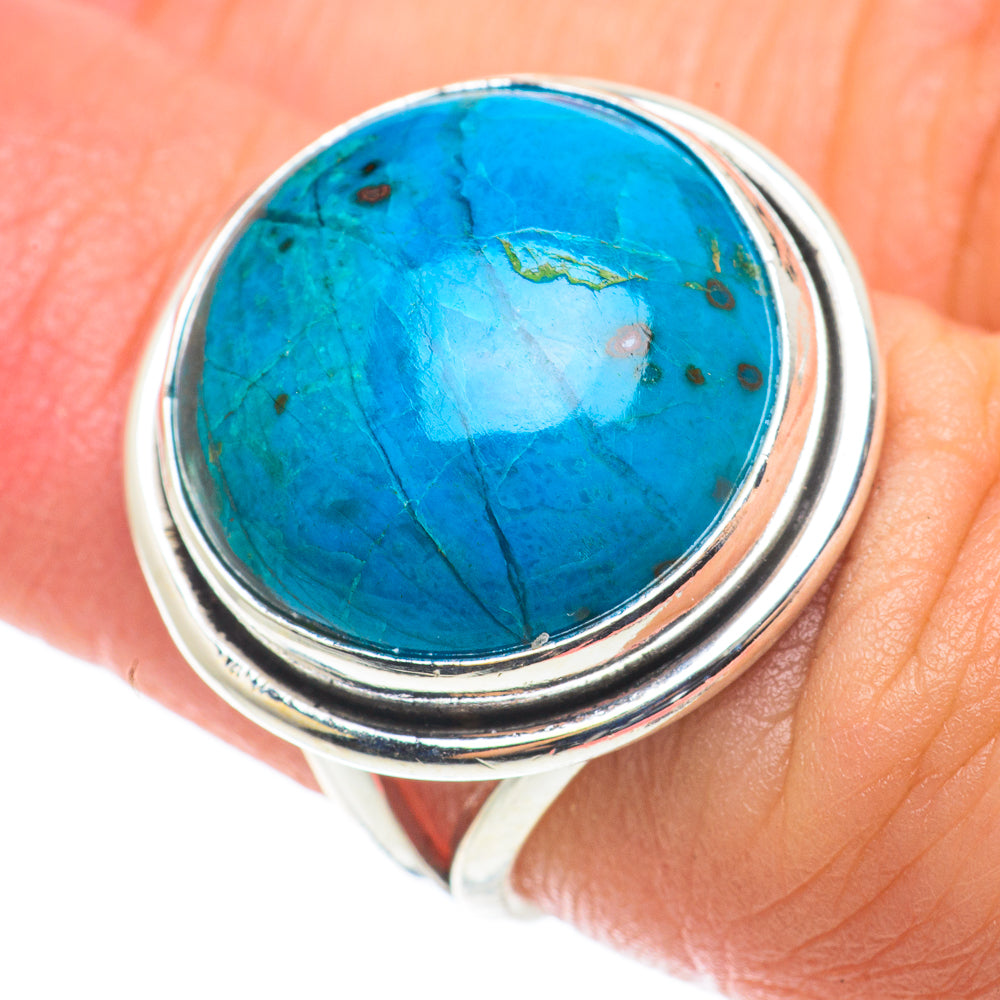 Chrysocolla Rings handcrafted by Ana Silver Co - RING64186