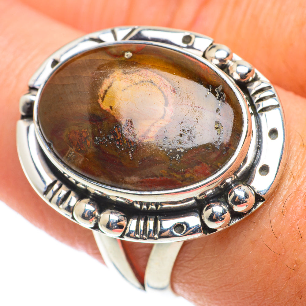 Petrified Wood Rings handcrafted by Ana Silver Co - RING64192