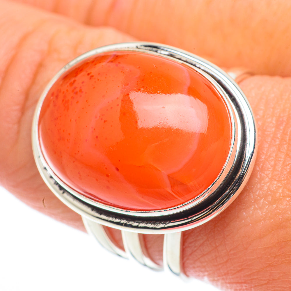 Carnelian Rings handcrafted by Ana Silver Co - RING64194