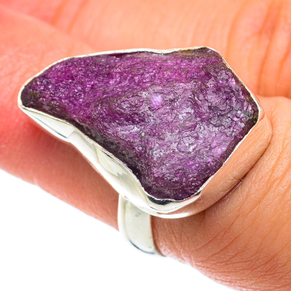 Ruby Zoisite Rings handcrafted by Ana Silver Co - RING64196