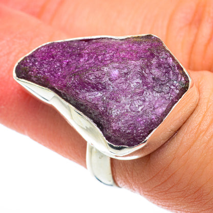 Ruby Zoisite Rings handcrafted by Ana Silver Co - RING64196