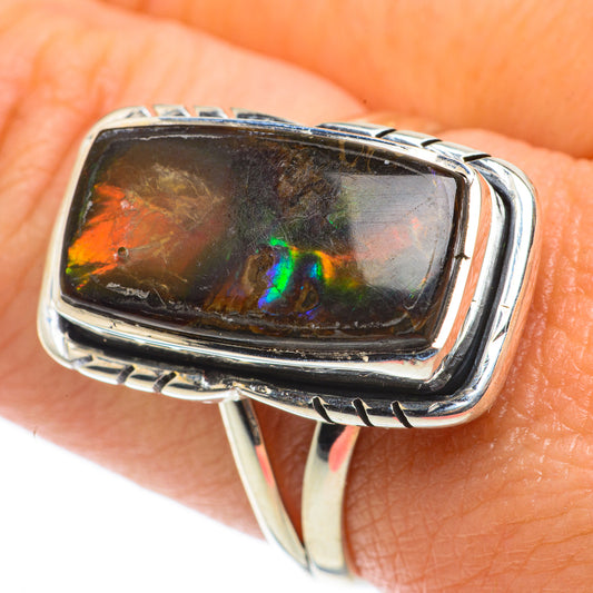 Ammolite Rings handcrafted by Ana Silver Co - RING64204