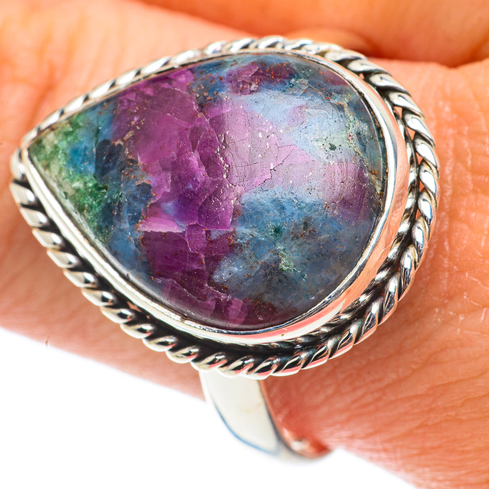 Ruby Fuchsite Rings handcrafted by Ana Silver Co - RING64205