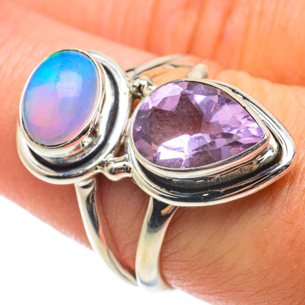 Ethiopian Opal Rings handcrafted by Ana Silver Co - RING64206