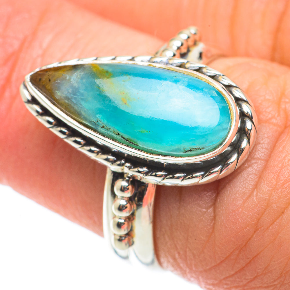 Peruvian Opal Rings handcrafted by Ana Silver Co - RING64211