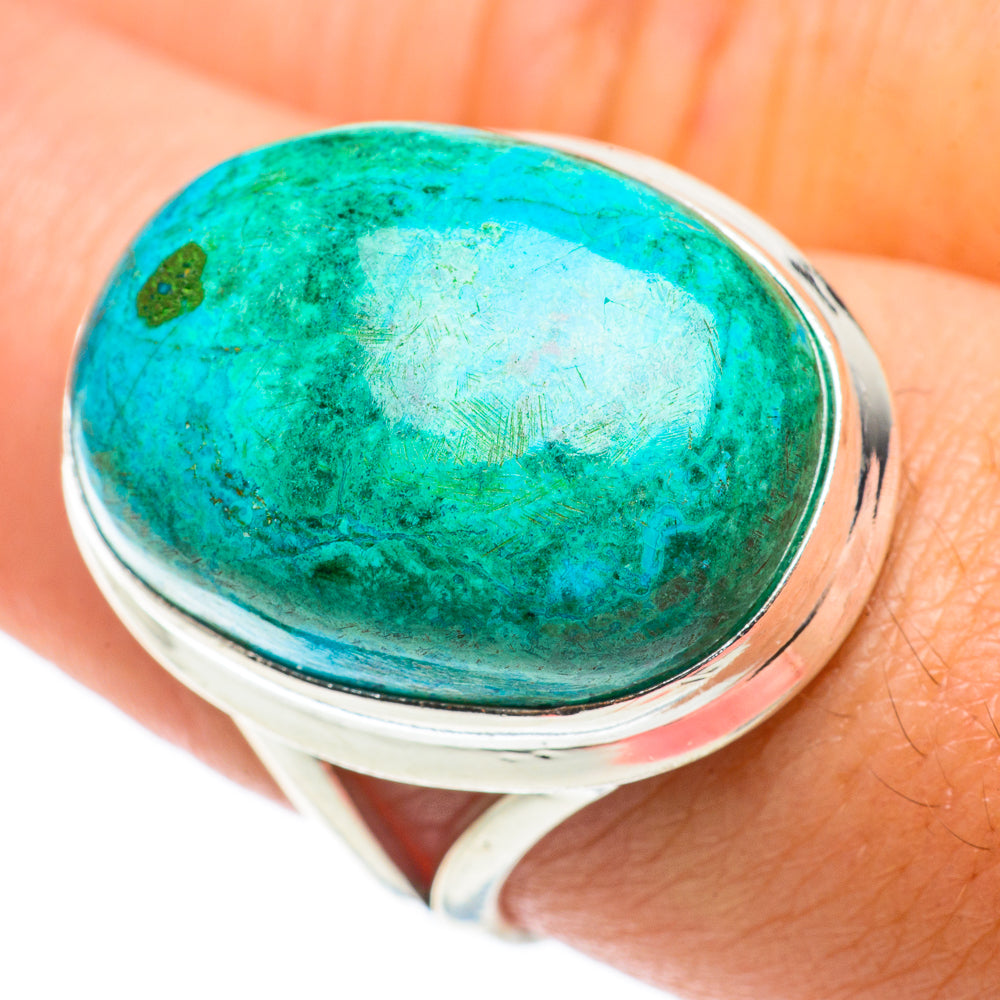Chrysocolla Rings handcrafted by Ana Silver Co - RING64212