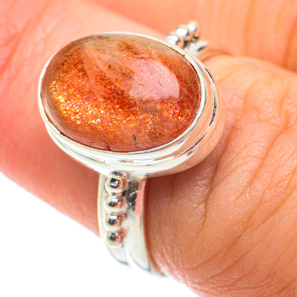 Sunstone Rings handcrafted by Ana Silver Co - RING64219