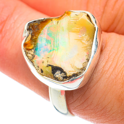 Ethiopian Opal Rings handcrafted by Ana Silver Co - RING64231