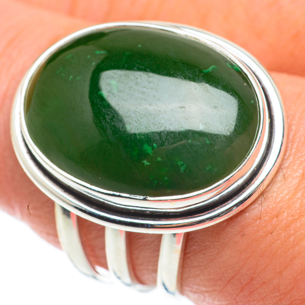 Green Aventurine Rings handcrafted by Ana Silver Co - RING64236