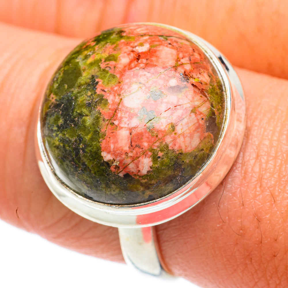 Unakite Rings handcrafted by Ana Silver Co - RING64237