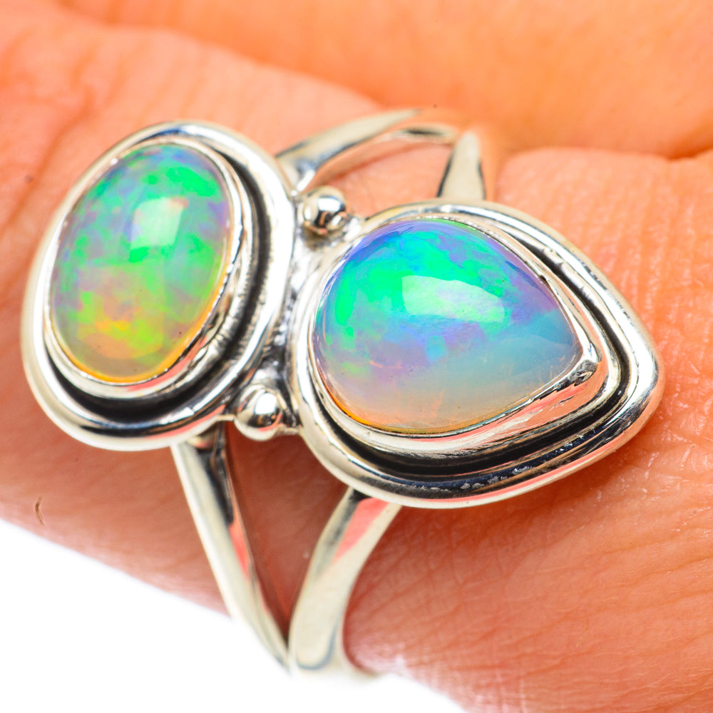 Ethiopian Opal Rings handcrafted by Ana Silver Co - RING64252