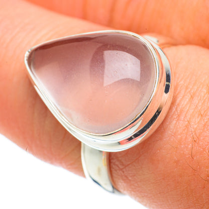 Rose Quartz Rings handcrafted by Ana Silver Co - RING64263