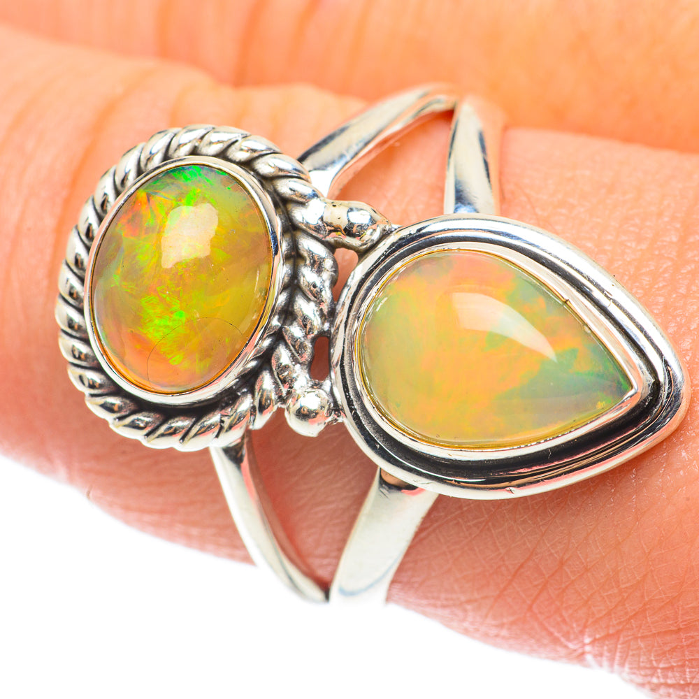 Ethiopian Opal Rings handcrafted by Ana Silver Co - RING64272